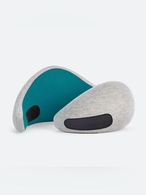 OSTRICH-PILLOW NIB Go Memory Foam Travel Pillow Blue Reef Color